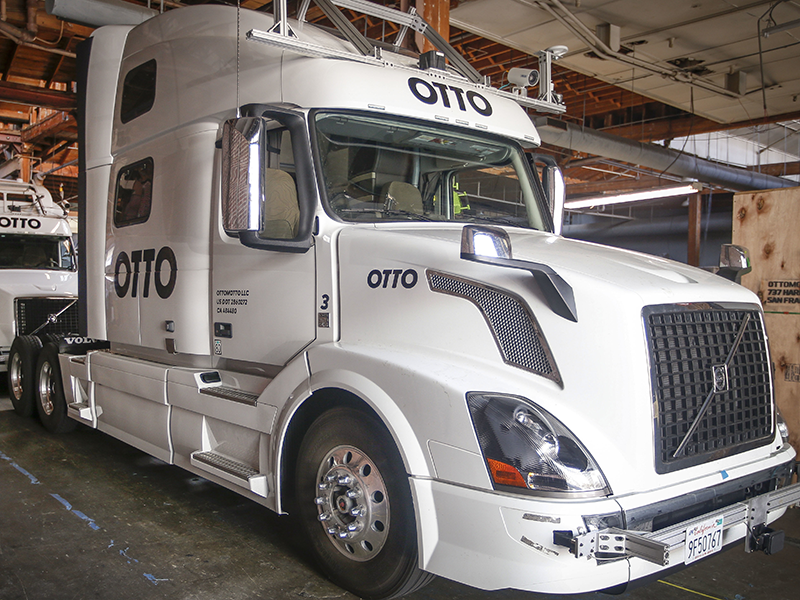 Self-driving Otto truck
